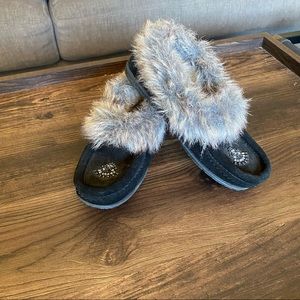 Softmoc moccasin in black for kids